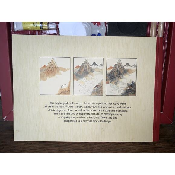 CLASSIC CHINESE BRUSH PAINTING DELUXE ART SET HELEN TSE Used Once - Picture 4 of 5
